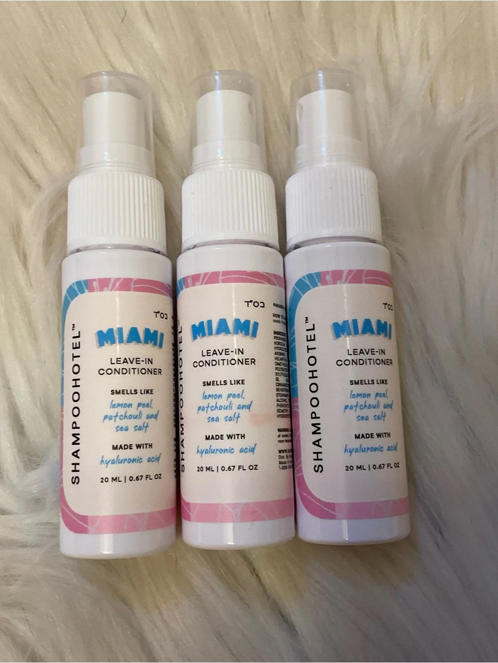 Shampoohotel Miami Leave-In Conditioner  - New x3 Mini